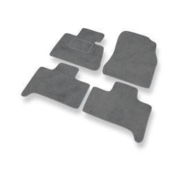 Tapis de sol velours pour BMW X5 I E53 (1999-2006) - Premium tapis de voiture - gris - DGS Autodywan