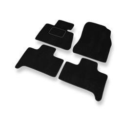 Tapis de sol velours pour BMW X5 I E53 (1999-2006) - Premium tapis de voiture - noir - DGS Autodywan