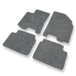 Tapis de sol velours pour Chevrolet Lacetti (2003-2009) - Premium tapis de voiture - gris - DGS Autodywan