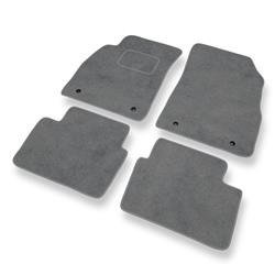Tapis de sol velours pour Chevrolet Malibu VIII (2012-2016) - Premium tapis de voiture - gris - DGS Autodywan