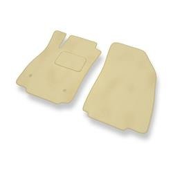 Tapis de sol velours pour Chevrolet Trax (2012-....) - Premium tapis de voiture - beige - DGS Autodywan
