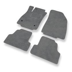 Tapis de sol velours pour Chevrolet Trax (2012-....) - Premium tapis de voiture - gris - DGS Autodywan