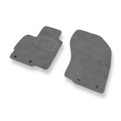 Tapis de sol velours pour Citroen C-Crosser (2007-2012) - Premium tapis de voiture - gris - DGS Autodywan