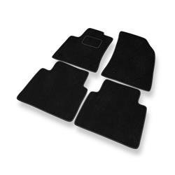 Tapis de sol velours pour Citroen C3 Aircross (2017-....) - Premium tapis de voiture - noir - DGS Autodywan