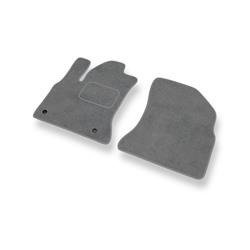 Tapis de sol velours pour Citroen C4 Picasso I (2007-2013) - Premium tapis de voiture - gris - DGS Autodywan