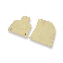 Tapis de sol velours pour Citroen C4 Picasso II (2013-2019) - Premium tapis de voiture - beige - DGS Autodywan