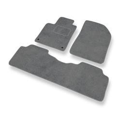 Tapis de sol velours pour Citroen C5 I (2001-2004) - Premium tapis de voiture - gris - DGS Autodywan