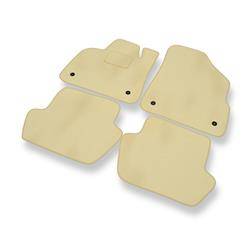 Tapis de sol velours pour Citroen DS5 (2011-2015) - Premium tapis de voiture - beige - DGS Autodywan