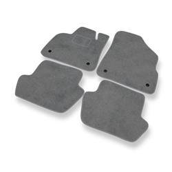 Tapis de sol velours pour Citroen DS5 (2011-2015) - Premium tapis de voiture - gris - DGS Autodywan