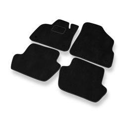 Tapis de sol velours pour Citroen DS5 (2011-2015) - Premium tapis de voiture - noir - DGS Autodywan