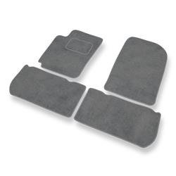 Tapis de sol velours pour Citroen Xsara Picasso (1999-2011) - Premium tapis de voiture - gris - DGS Autodywan