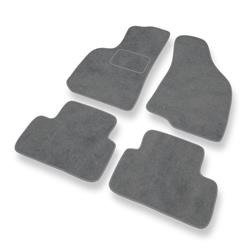 Tapis de sol velours pour Daewoo Lanos (1997-2008) - Premium tapis de voiture - gris - DGS Autodywan