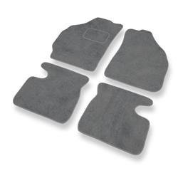 Tapis de sol velours pour Daewoo Matiz (1998-2008) - Premium tapis de voiture - gris - DGS Autodywan