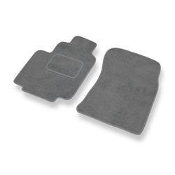 Tapis de sol velours pour Daewoo Musso (1995-2005) - Premium tapis de voiture - gris - DGS Autodywan