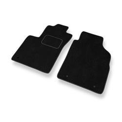 Tapis de sol velours pour Fiat 500 (2012-....) - Premium tapis de voiture - noir - DGS Autodywan