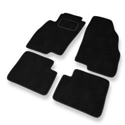Tapis de sol velours pour Fiat Linea (2007-2013) - Premium tapis de voiture - noir - DGS Autodywan