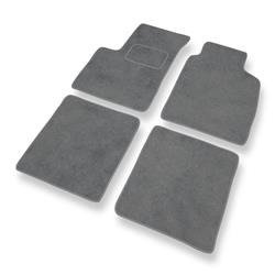 Tapis de sol velours pour Fiat Panda II (2003-2012) - Premium tapis de voiture - gris - DGS Autodywan