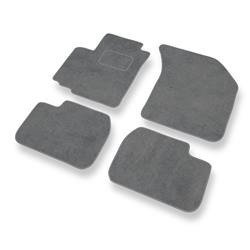 Tapis de sol velours pour Fiat Sedici (2005-2014) - Premium tapis de voiture - gris - DGS Autodywan
