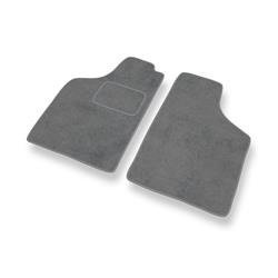 Tapis de sol velours pour Fiat Uno II (1989-2002) - Premium tapis de voiture - gris - DGS Autodywan