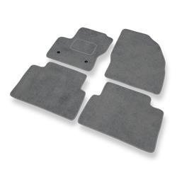 Tapis de sol velours pour Ford C-Max II (2010-2019) - Premium tapis de voiture - gris - DGS Autodywan