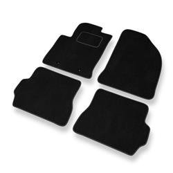 Tapis de sol velours pour Ford Fusion I FL (2006-2013) - Premium tapis de voiture - noir - DGS Autodywan