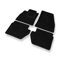 Tapis de sol velours pour Ford KA+ (2016-2021) - Premium tapis de voiture - noir - DGS Autodywan