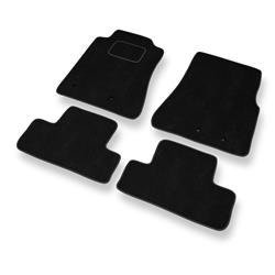 Tapis de sol velours pour Ford Mustang V (2005-2014) - Premium tapis de voiture - noir - DGS Autodywan