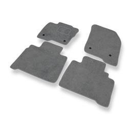 Tapis de sol velours pour Ford S-Max II (2015-....) - Premium tapis de voiture - gris - DGS Autodywan