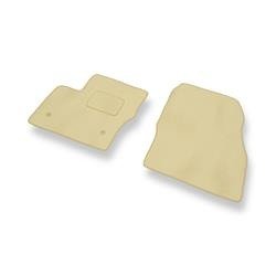 Tapis de sol velours pour Ford Transit Connect (5-places) (2014-....) - Premium tapis de voiture - beige - DGS Autodywan