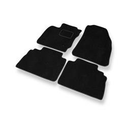 Tapis de sol velours pour Ford Transit Courier (5-places) (2014-....) - Premium tapis de voiture - noir - DGS Autodywan