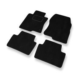 Tapis de sol velours pour Honda Accord VIII (2008-2016) - Premium tapis de voiture - noir - DGS Autodywan