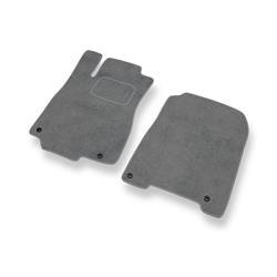 Tapis de sol velours pour Honda CR-V IV (2012-2018) - Premium tapis de voiture - gris - DGS Autodywan