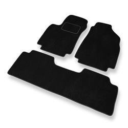 Tapis de sol velours pour Hyundai Matrix (2001-2010) - Premium tapis de voiture - noir - DGS Autodywan