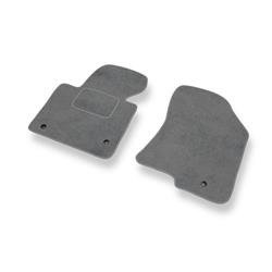 Tapis de sol velours pour Kia Carens IV (2013-2019) - Premium tapis de voiture - gris - DGS Autodywan