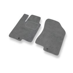 Tapis de sol velours pour Kia Optima II (2005-2010) - Premium tapis de voiture - gris - DGS Autodywan