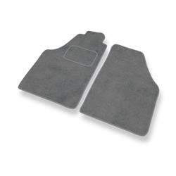 Tapis de sol velours pour Lancia Musa (2004-2011) - Premium tapis de voiture - gris - DGS Autodywan
