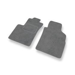Tapis de sol velours pour Lancia Ypsilon IV (2011-....) - Premium tapis de voiture - gris - DGS Autodywan