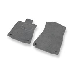 Tapis de sol velours pour Lexus GS IV (2012-2020) - Premium tapis de voiture - gris - DGS Autodywan