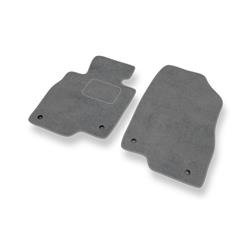 Tapis de sol velours pour Mazda 3 III (2013-2019) - Premium tapis de voiture - gris - DGS Autodywan