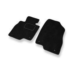 Tapis de sol velours pour Mazda 3 III (2013-2019) - Premium tapis de voiture - noir - DGS Autodywan