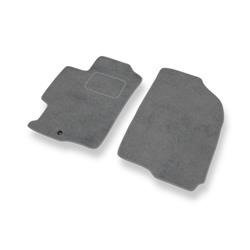 Tapis de sol velours pour Mazda 6 I (2002-2008) - Premium tapis de voiture - gris - DGS Autodywan