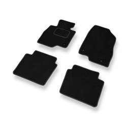 Tapis de sol velours pour Mazda 6 III (2012-....) - Premium tapis de voiture - noir - DGS Autodywan