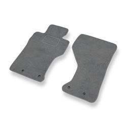 Tapis de sol velours pour Mazda MX-5 IV (2014-....) - Premium tapis de voiture - gris - DGS Autodywan
