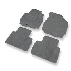 Tapis de sol velours pour Mazda Tribute II (2003-2007) - Premium tapis de voiture - gris - DGS Autodywan