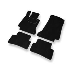 Tapis de sol velours pour Mercedes-Benz Classe C W205 (2013-2021) - Premium tapis de voiture - noir - DGS Autodywan