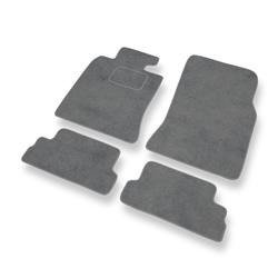 Tapis de sol velours pour Mini Cabrio II (2009-2015) - Premium tapis de voiture - gris - DGS Autodywan