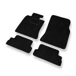 Tapis de sol velours pour Mini Cabrio II (2009-2015) - Premium tapis de voiture - noir - DGS Autodywan