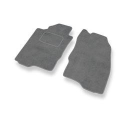 Tapis de sol velours pour Mitsubishi Galant VIII (1996-2006) - Premium tapis de voiture - gris - DGS Autodywan