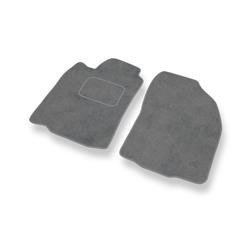 Tapis de sol velours pour Mitsubishi Pajero Sport I (1996-2008) - Premium tapis de voiture - gris - DGS Autodywan
