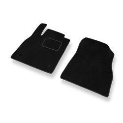 Tapis de sol velours pour Nissan Micra V (2017-....) - Premium tapis de voiture - noir - DGS Autodywan